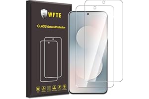 WFTE [Lot de 2 Verre Trempé pour Samsung Galaxy S25 FE, 0,26mm Film de Protection D'écran avec Haute Transparence à 99%, Anti-Trace Protecteur avec Dureté 9H Glass