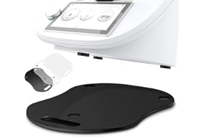 AISSOM Gleitbrett für Thermomix TM5/TM6, Premium Gleitbrett aus Acryl, müheloses Verschieben & sicherer Stand - Schwarz