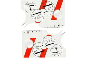 TOVBMUP 2 Stück Zeckenkarte mit Lupe,Zecken Waagenkarte Mit Lupe, Schnelle Reinigung Von Zecken Zeckenkarte für Menschen Kinder Hunde Katzen,Schnell und sanft Zecken vom Haustier oder Menschen entfernen