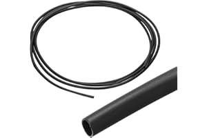 sourcing map 2.4mm Heat Shrink Tubing, 3:1 Waterproof Adhesive Marine Grade Heat Shrink Wrap Tube for Wires, 2.4m, Black