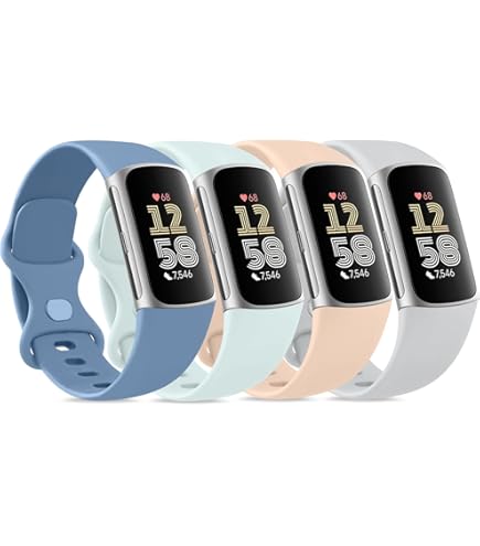 Bracelet Réglable Sport Bracelets Fitbit Charge 6/5 - Lot De 3 En Nylon élastique Réglable Bracelet Sport Respirant