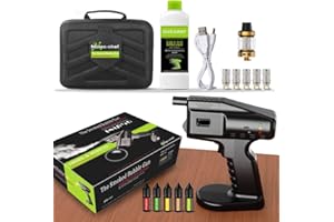 CHHMAELOVE Handheld Food Smoking Gun, Pistola Portatile a Bolle Di Fumo Per Cocktail con 5 essenze, liquido per bolle da 300 ml, serbatoio del fumo, cavo di ricarica USB, formaggio, salmone, barbecue e bevande