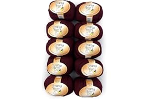 TRICOT CAFE' Tricot Cafè - Irene - gomitolo Filato Misto Lana Merinos irrestringibile Morbido Adatto a Tutte Le età per Ferri/Uncinetto: 3.00/4.00 Made in Italy Bordeaux 14