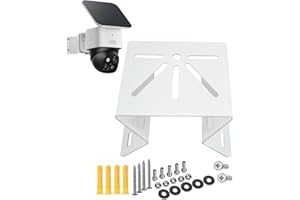 TEKCAM Uchwyt narożny kompatybilny z Eufy Security SoloCam S340/E30/E42, montaż na ścianie zewnętrznej, metalowy uchwyt do kamer CCTV, uniwersalny uchwyt narożny do wnętrz i na zewnątrz