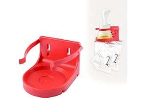 UFURMATE Första hjälpen-utrustning väggfäste – endast nödförvaringshållare kompatibel med LifeVac kvävningsräddningsenhet, väggmonteringssats med hållare för dubbla masker (röd, enhet ingår inte)