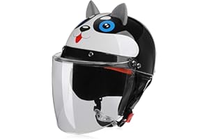 Galatée Vélo Enfant Casque, pour Vélos Les Planches à roulettes Le Patinage à roulettes Équipé d'une Écharpe Chaude et d'un Pare-Soleil de Protection du Visage