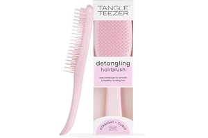 Tangle Teezer Ultimate Detangler Hairbrush - For Wet & Dry Hair - Detangling Brush for All Hair Types - Two-Tiered Teeth Reduce Breakage & Eliminate Knots - Millennial Pink
