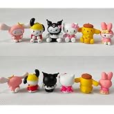Kuromi My Melody Cinnamoroll Pochacco Pompompurin Hello Kitty 6 Par&ccedil;a Fig&uuml;r Seti