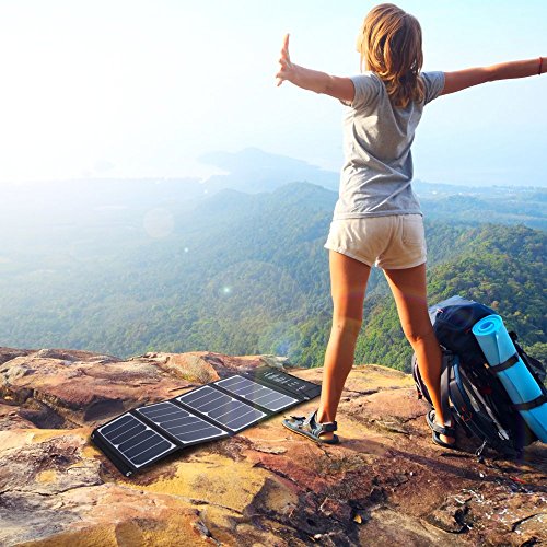 RAVPower 24W Chargeur Panneau Solaire 3 Ports USB 4 illets et Crochets en Acier-INOX et 2 C bles Micro-USB Portable Pliable Puissant Imperm able pour iPhone Androids etc reviews RAVPower 24W Chargeur Panneau Solaire 3 Ports USB 4 illets et Crochets en Acier-INOX et 2 C bles Micro-USB Portable Pliable Puissant Imperm able pour iPhone Androids etc