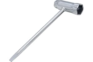 DAKCOS Kombischlüssel, Zündkerzenschlüssel, T-Schlüssel, Kettensägenschlüssel, 13 mm x 19 mm für Motorsägen
