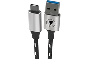 Snakebyte PS5 CHARGE & DATA CABLE 5 - USB 3.2 cable tipo C, cable de carga tipo C y cable de datos, carga el controlador de PlayStation 5 DualSense, comp. con Xbox Series X, Samsung, diseño PS5