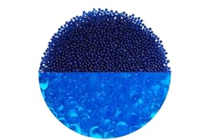 trendfinding 100 g de granulés retenant l'eau Bleu, granulométrie 3.5-4 mm, décoration pour Fleurs et Plantes, 10 litres très économique, Utilisation Polyvalente