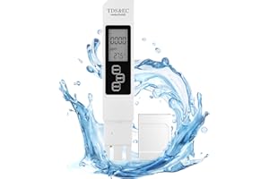 NEUTYPECHIC Miernik wody pitnej TDS, miernik wody, TDS EC i temperatura 3 w 1, odpowiedni do wody pitnej, wody wodociągowej, basenów, oczyszczaczy wody, akwakultury, gruntów rolnych