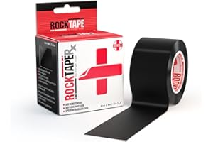 RockTape Rx Taśma kinezjologiczna unisex (rolka 5 cm x 5 m) - elastyczna taśma terapeutyczna do rehabilitacji i treningu postawy, delikatny klej do skóry wrażliwej, taśma sportowa dla sportowców -