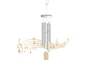 Fodlon Dzwonki wiatrowe, ogrodowy dzwonek wietrzny, metalowy dzwonek muzyczny, jako prezent do wnętrza domu i na zewnątrz