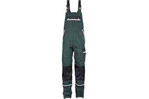 TMG® Lange Arbeitslatzhose Herren, Latzhose Style, Kniepolstertaschen aus Cordura, viel Stauraum, robust, versch. Farben