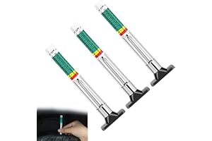 FUOXUL 3PCS Steel Tyre Tread Depth Gauge Range 0-25mm/1 inch Tyre Depth Gauge UK Suitable for Various Vehicles such as Cars Trucks Motorcycles and Buses