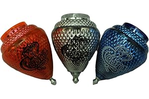 COMETA Cobra - Juego de 3 tapas giratorias de plástico y punta de metal fabricadas en México – Trompo Mexicano King Cobra Plástico Durable & Punta de Metal (Paquete de 3 colores surtidos)