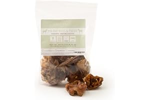 Dragonfly Products Inner Pigs Ear Bites for Dogs | 250g (8-12 Pieces) | Natural, Healthy Grain Free Pork Chew | Small Hypoallergenic Pure Meat Crunchy Treats