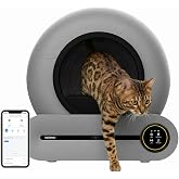 Haustier MSP01 Akıllı Otomatik Kedi Tuvaleti, Gri, 65lt Hazne, 9lt &Ccedil;&ouml;p Haznesi, İyonizer K&ouml;t&uuml; Koku Giderici, Ağırlık Sens&ouml;rl&uuml;