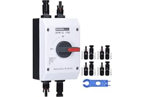 DIHOOL DC isolateur Interrupteur Sectionneur Solaire batterie 32a 1000V IP65 étanche de déconnexion Boîte d'électricité pour Système Solaire Photovoltaïque
