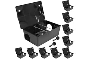 Petigi Boîte a appâts Rats Souris Multi Contrôle Noir sélection Multi, Nombre:10