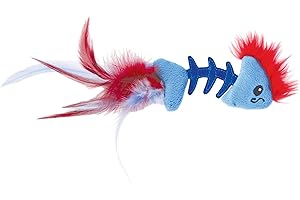 PETSTAGES Catstages Feather Fish Bone Catnip Filled Cat Toy