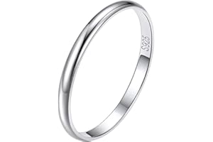 Suplight 925 Sterling Silver Triple Interlocked Ring, Engravable 2mm/3mm/5mm Simple Plain Band Rings for Women Men (with Gift Box)