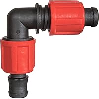 HOLZBRINK 1x L-Stück 5/8 x 5/8 Zoll Rohrverbinder für Richtungsänderung des Verlegerohrs oder Tropfschlauchs, HBZ-04