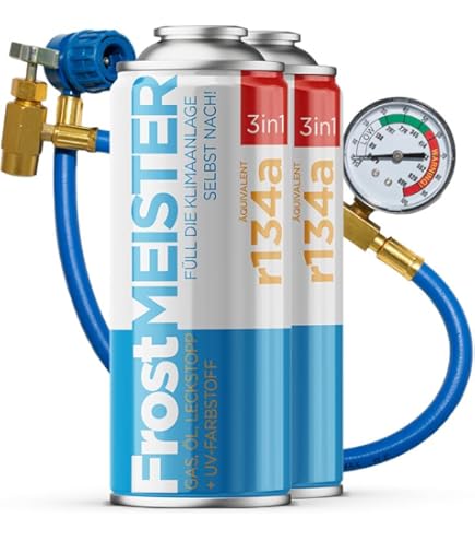 ENVIRO-SAFE R134a Vervanging koelmiddel voor airconditioning voor auto A/C airconditioning koelmiddel airconditioner navulset (R134a PAG46OIL