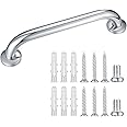1Pcs Bathroom Grab Bar, Stainless Steel Bath Grab, Bath Grab Handles, Shower Toilet Safety Handrails Support Holder for Disabled Elderly Children Mobility Daily Living Aids, Polished Finish