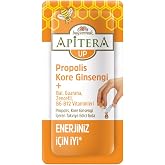 Apitera UP Doğal Bal, B Vitaminleri, Kırmızı Ginseng, Guarana ve Propolis İ&ccedil;eren Takviye Edici 7&rsquo;li Saşe