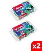 Vileda 2 Paket 2 Li Ultra &Ccedil;izmez Oluklu Bulaşık S&uuml;ngeri