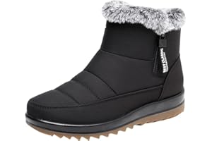 Boots Damen Stiefel Winter Schneestiefel Wasserdicht Rutschfest Baumwollschuhe Warm Winterschuhe Winterschuhe Superfit Plus Samt Winterstiefel Outdoor Flach Boots