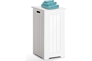 CASART Laundry Cabinet - Bathroom Furniture, Painted Surface, Large Capacity, as Laundry Bin| Laundry Chest|Storage Cupboard for Storage, Clothes, Towel, Bed Sheet, Duvet Cover, White