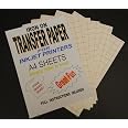 Inkjet Printable Iron On T Shirt &amp; Fabric Transfer Paper for Light ...