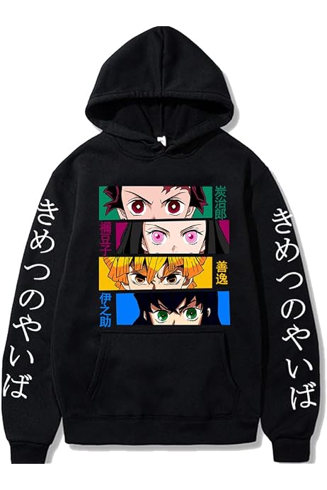 Sweat à Capuche Enfant Demon Slayer - Imprimé Tanjirou Nezuko - Yumenam