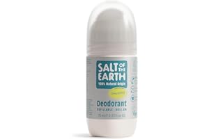 Naturalny dezodorant w kulce Salt of the Earth bezzapachowy, bez substancji zapachowych – wegański, zatwierdzony przez Leaping Bunny, wyprodukowany w Wielkiej Brytanii – 75ml