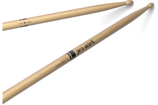 ProMark Classic Forward 5A Hickory Drumsticks, pointe ovale en bois, 1 paire