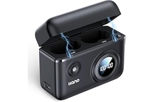 llano NP-W235 18W Fast Camera Battery Charger, Dual Slot USB-C Charger, Compatible with Fujifilm XT5, XT4, VG-XT4, XS20, GFX50S II, GFX100S, XH2, XH2S, Smart Digital Display,Magnetic Snap Cover