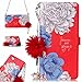 Produktbild Brieftasche Flip Case für Huawei P8 Lite 2015 KANTAS Portabel Hülle mit Kette PU Leder Handyhülle Wallet Case Taschenhülle Blume Muster Ledertasche im Bookstyle mit Magnetverschluss Standfunktion Geldbeutel Schutzhülle für Huawei P8 Lite 2015 -- Chrysantheme