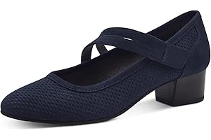 Jana Damen Pumps mit Riemen Kleiner Absatz Vegan