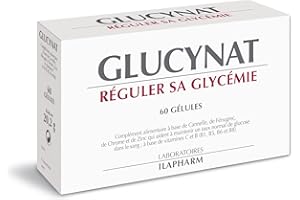 Laboratoires Ilapharm - GLUCYNAT- Une formule innovante pour réguler sa glycémie - Boîte de 60 gélules - 22,6 g