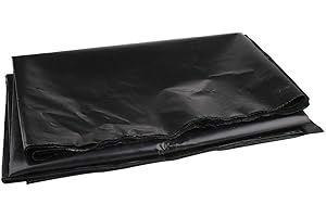 DEQUATE Teichfolie 2X2m 3X3m 2X3m - Premium PVC Teichfolie Schwarz, Schwimmteich Folie, Fisch Und Pflanzenfreundlich, UV- Und Witterungsbeständig, Dichtungsfolie Für Verstärkten Landschaftsbau Reservoir River