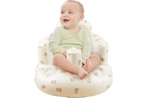 CHANCCI Portable Baby Shower Seat - Inflatable Support Seat For Sitting, Blow Up Chair With Built-in Air Pump, Suitable For Babies 3-36 Months