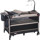 TommyBaby Anne Yanı Beşik Park Yatak Oyun Parkı 70x110 Kahverengi