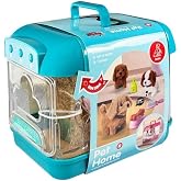 Nessiworld JND-6806 Hareketli K&ouml;pek ve Işıklı Sesli Şeffaf Kafes Seti -Vardem Oyuncak