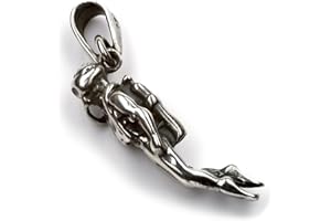 Drachensilber Taucher Anhänger Silber Schmuck Kette 925 Silber Meeresschmuck Silberanhänger Taucherschmuck