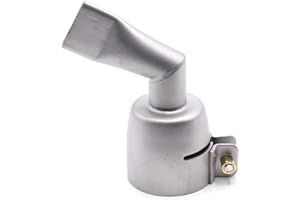 HOBBYPOWER24 profesjonalna dysza ze stali nierdzewnej do opalania na gorące powietrze, do opalania gorącym powietrzem, kociołka, drabina, TRIAC S, ST, kątownik AT, okrągła dysza płaska, palnik spawalniczy, dysza kątowa 60° 20 mm