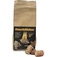 RaiffeisenWaren 104092 Kaminanzünder, Feueranzünder, Feuerbällchen (Anzünder ökologisch, aus Naturprodukten - Wachs…